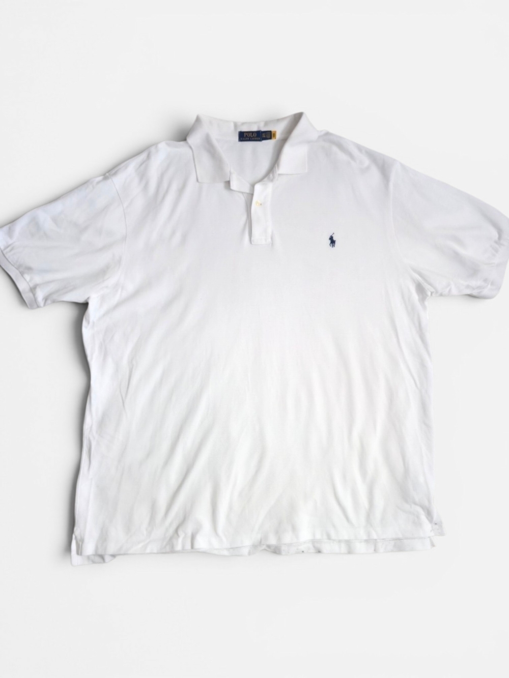 Ralph Lauren Men’s‎ White Polo Top Navy Pony